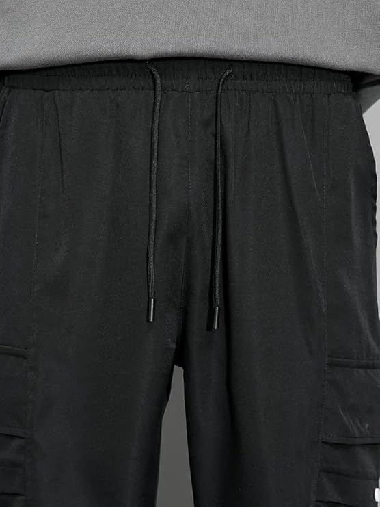 Lynvar Men's Regular Fit Low Rise Cotton Cargo Pants