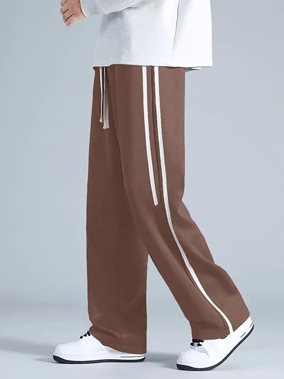 Glamrix Korean Style Track Pants for Men – Loose Fit Lycra Cargo Joggers with Utility Pockets, Plus Size & 2-Pack