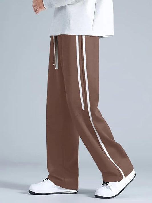 Glamrix Korean Style Track Pants for Men – Loose Fit Lycra Cargo Joggers with Utility Pockets, Plus Size & 2-Pack