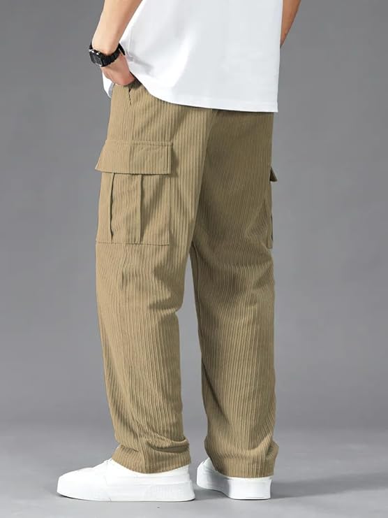 LuxeStyle Men's Relaxed Fit Loose Pants | Comfortable Casual Trousers for Daily Wear & Lounge