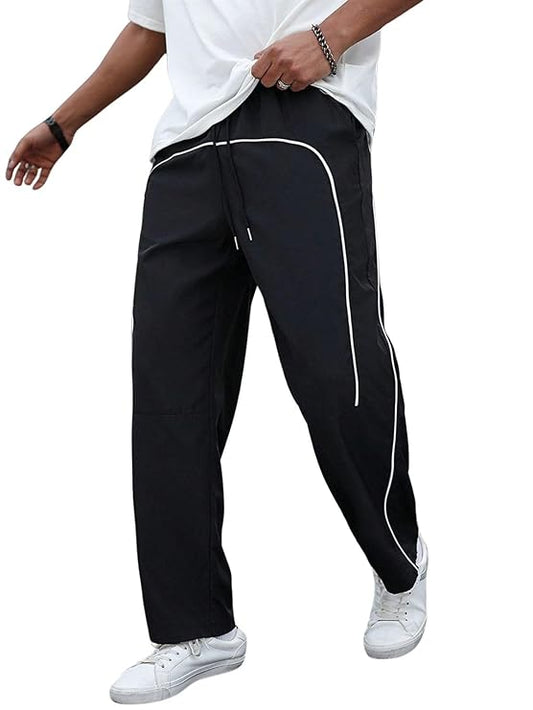 Lycra Track Pants for Men – Stretchable Loose Fit Gym Joggers