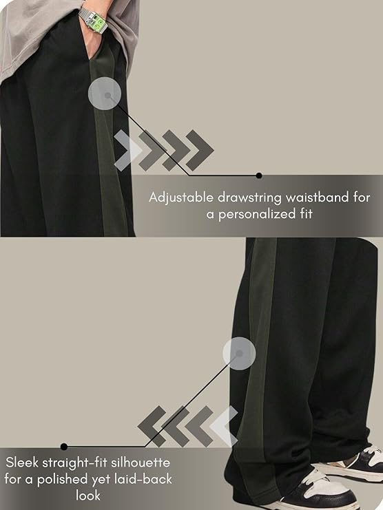 Men's Loose Mid Rise Casual Trousers Pants | Regular | Sports Stylish Treck Pant