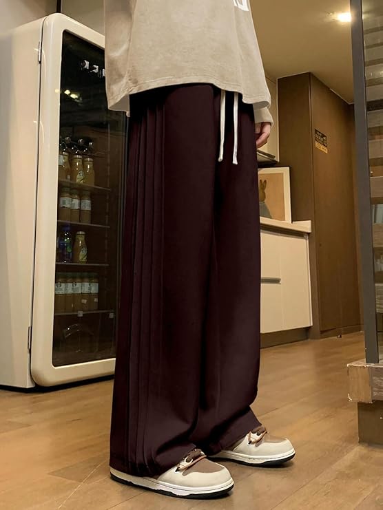 GalenThreads Men Mid Rise Lycra Cargo Track Pants Loose Fit Joggers | Korean Style Travel & Lounge Wear with Pockets