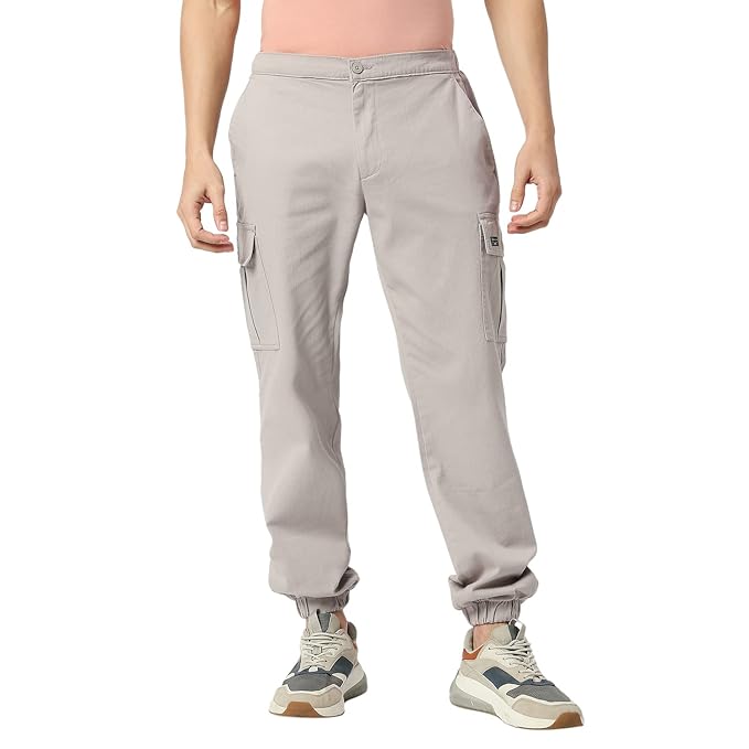 Thorne Smith Men's Slim Fit Mid-Rise Cargo Pants | Comfortable, Stylish Casual Wear for Everyday Use