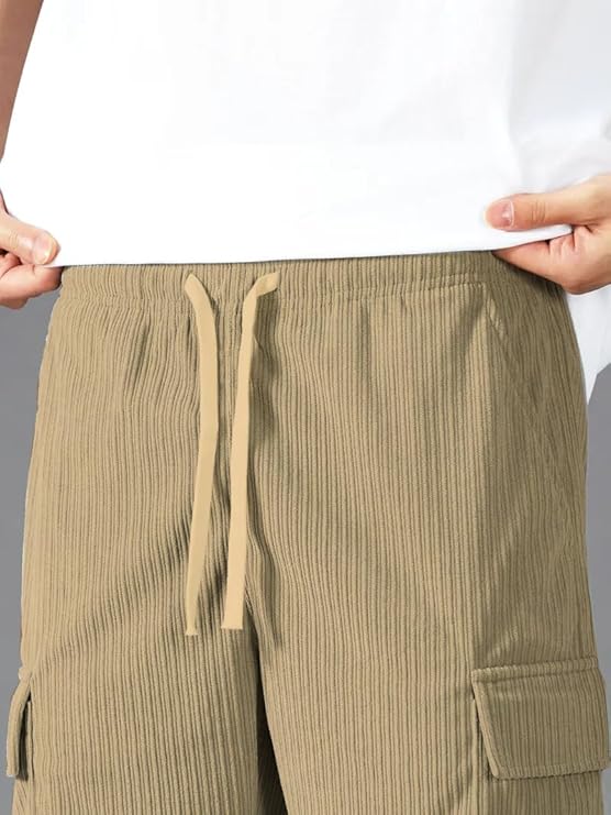 LuxeStyle Men's Relaxed Fit Loose Pants | Comfortable Casual Trousers for Daily Wear & Lounge