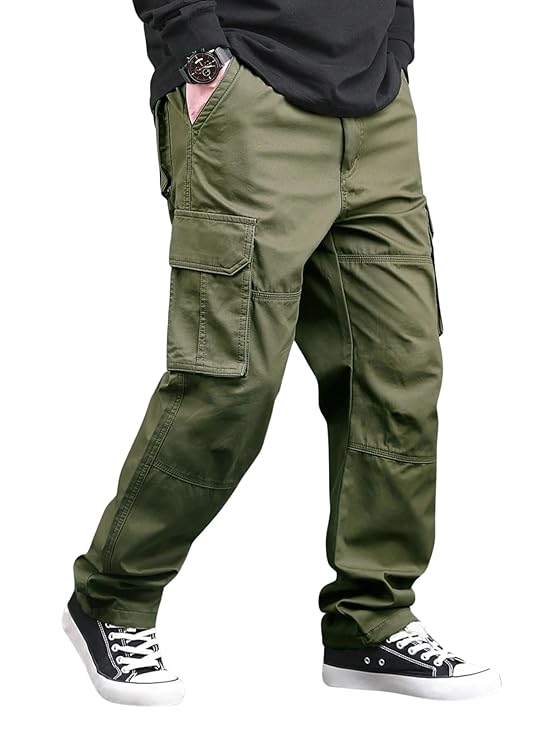 Laxiro Men’s Cotton Cargo Pants || Casual & Comfortable Cargos for Daily Wear (Cargo-46-49)