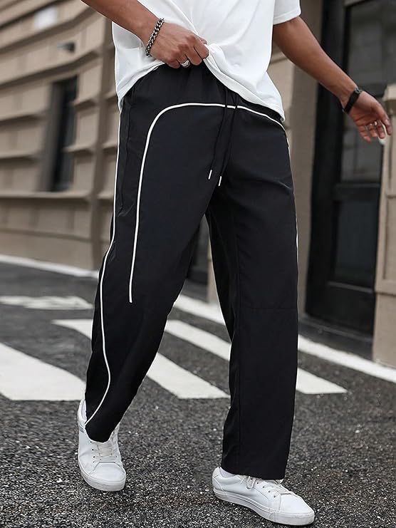 Lycra Track Pants for Men – Stretchable Loose Fit Gym Joggers