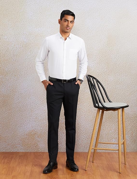 Ardent Gear Men's Stretchable Slim Fit Formal Trousers | Comfortable & Stylish Office Pants