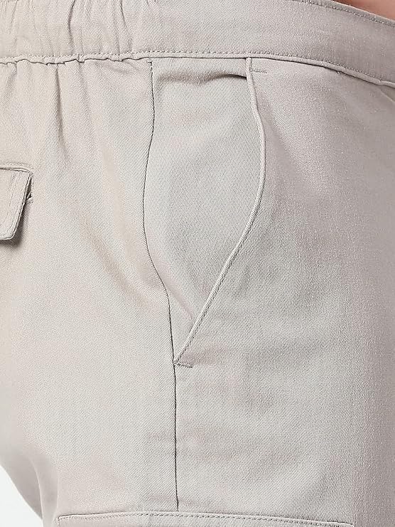Thorne Smith Men's Slim Fit Mid-Rise Cargo Pants | Comfortable, Stylish Casual Wear for Everyday Use