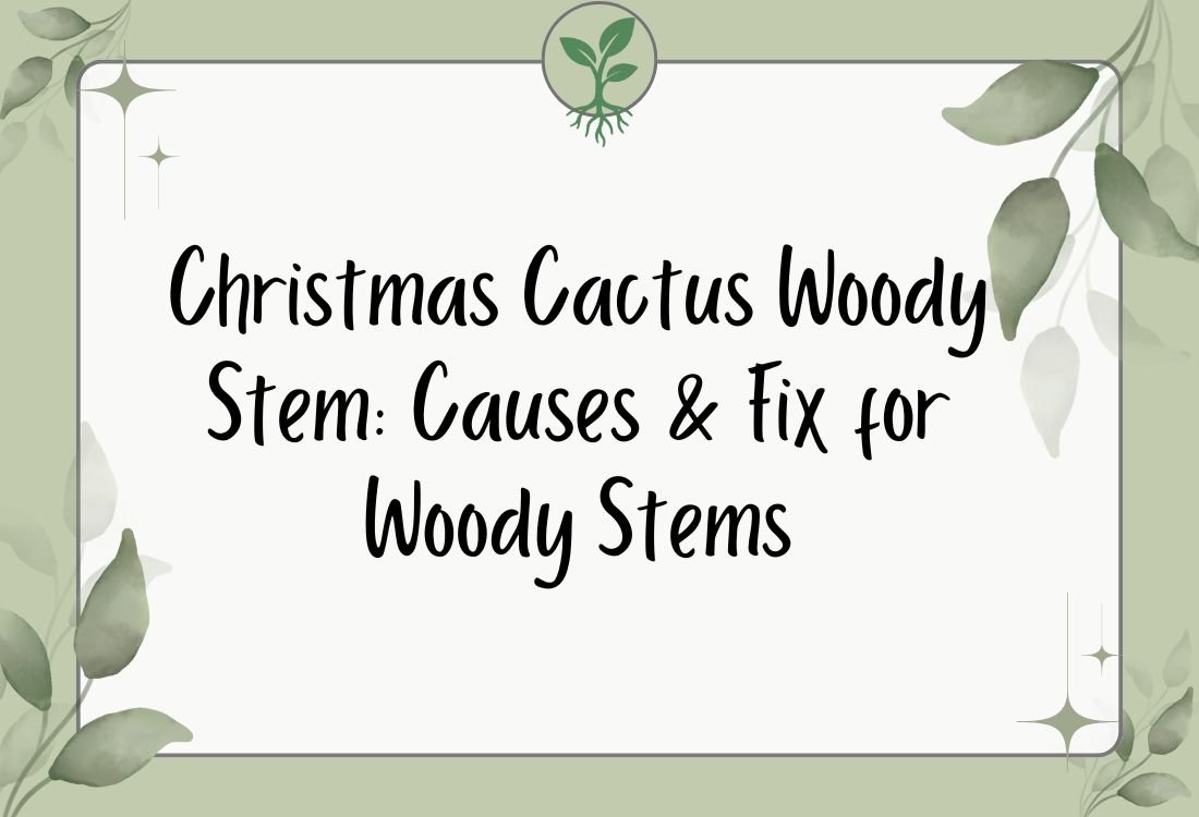 Christmas Cactus Woody Stem: Causes & Fix for Woody Stems