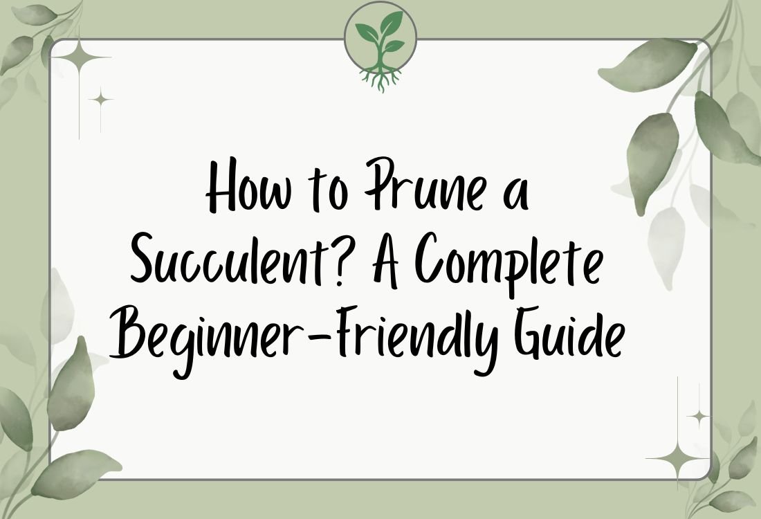 How to Prune a Succulent? A Complete Beginner-Friendly Guide