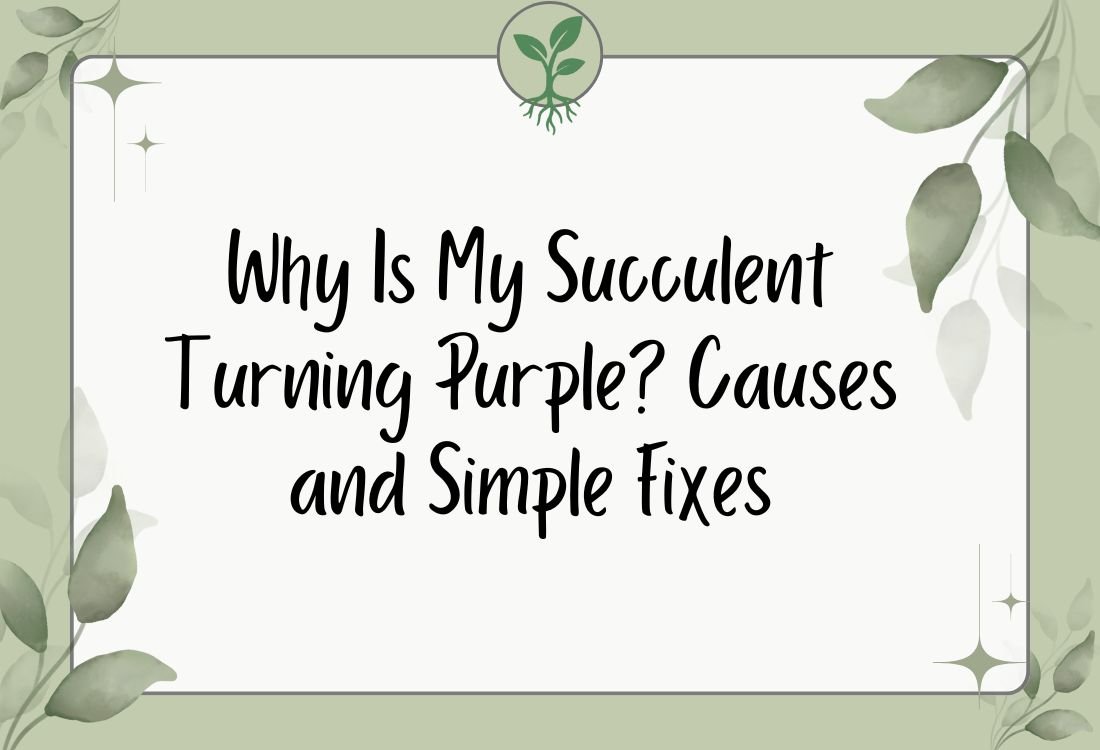 Why Is My Succulent Turning Purple? Causes and Simple Fixes