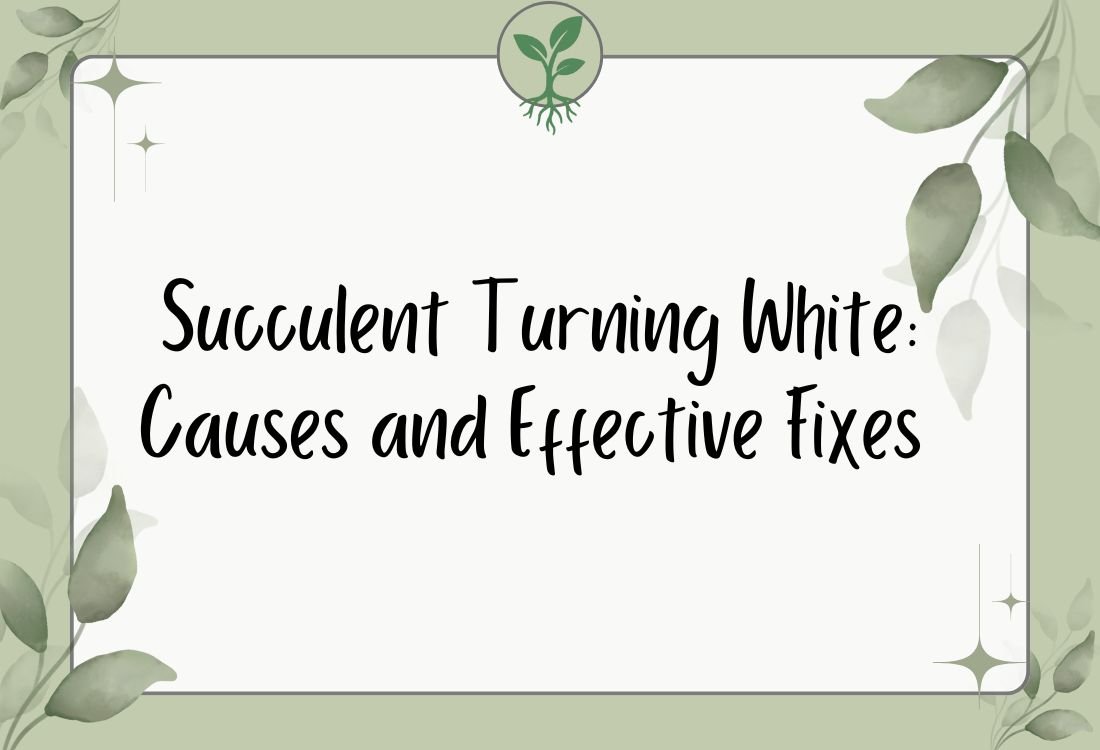 Succulent Turning White: Causes and Effective Fixes